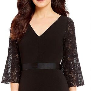 SOLD Calvin Klein Bell Sleeve Gown